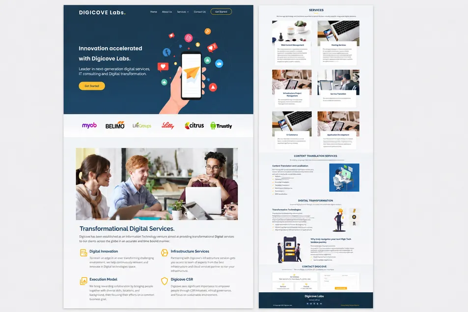 Modern web development project